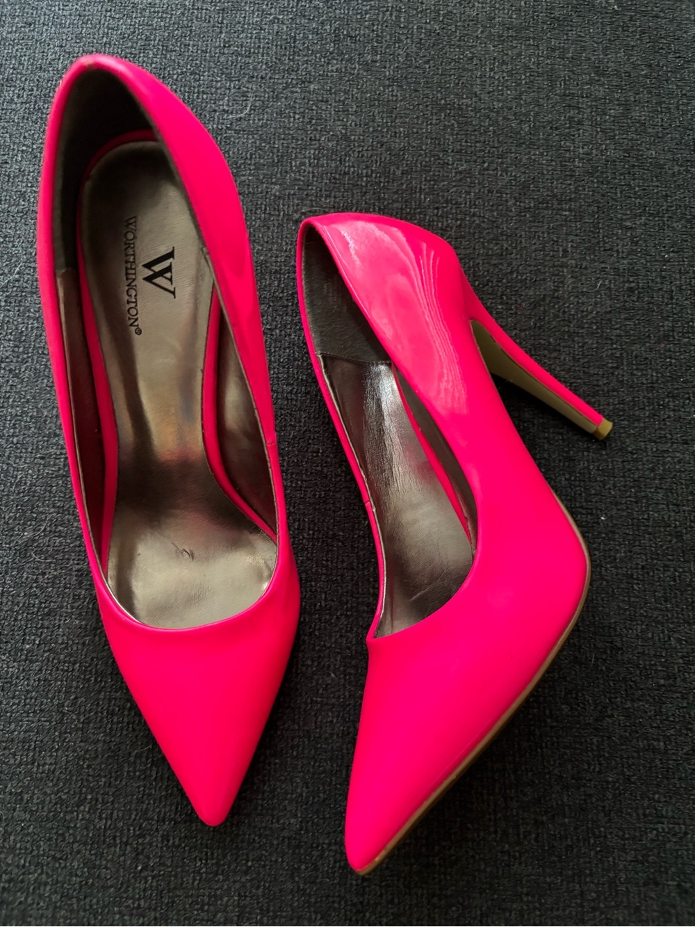 Worthington Neon Pink Pointed-Toe Pumps - Picture 4 of 6